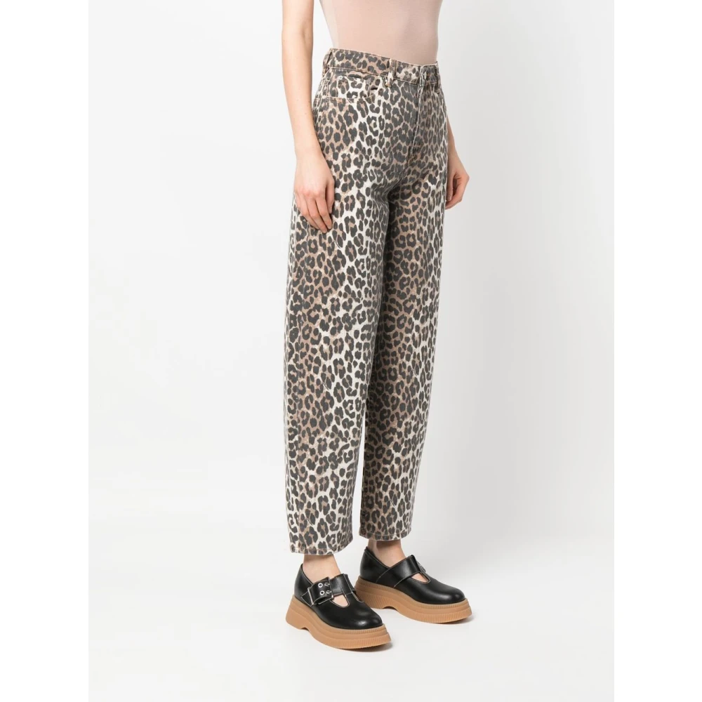 Ganni Multicolor Jeans voor Vrouwen Ss25 Multicolor Dames