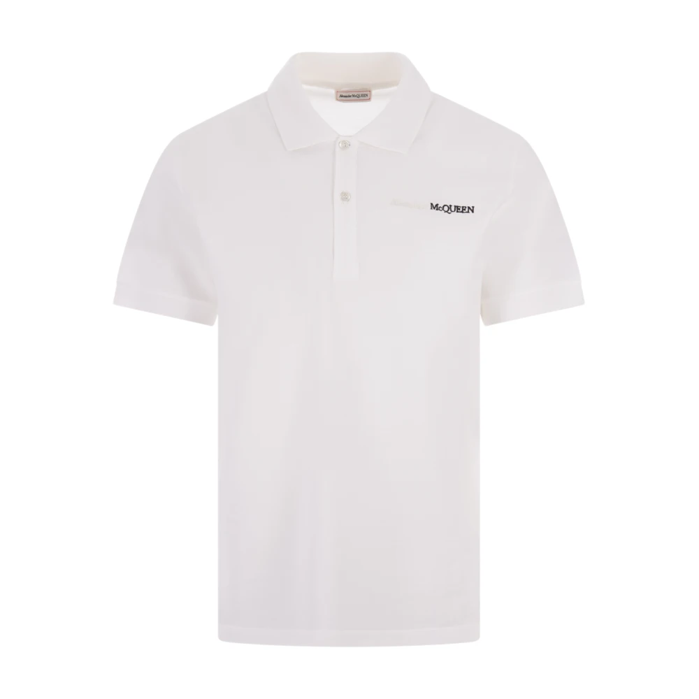 Alexander mcqueen Witte Polo Shirt met Logo White Heren
