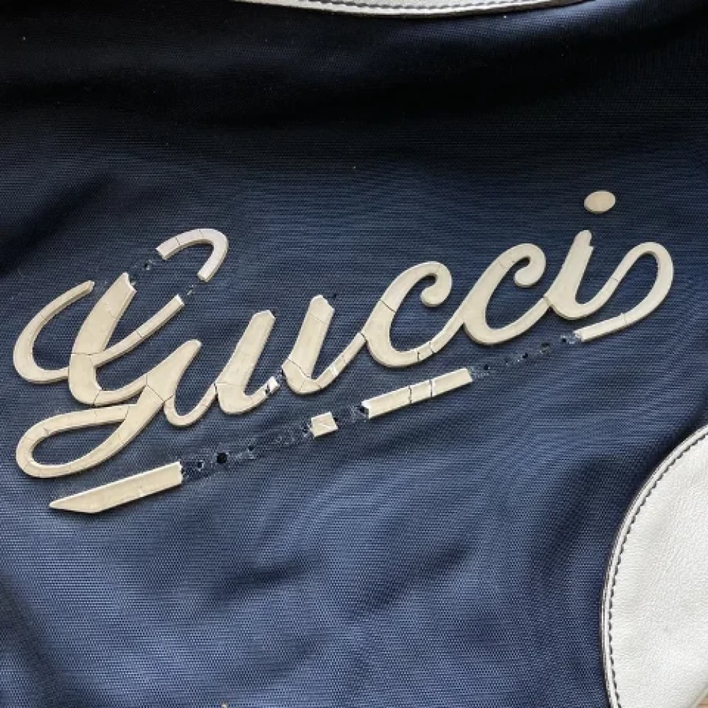 Gucci Vintage Pre-owned Nylon gucci-bags Blue Dames