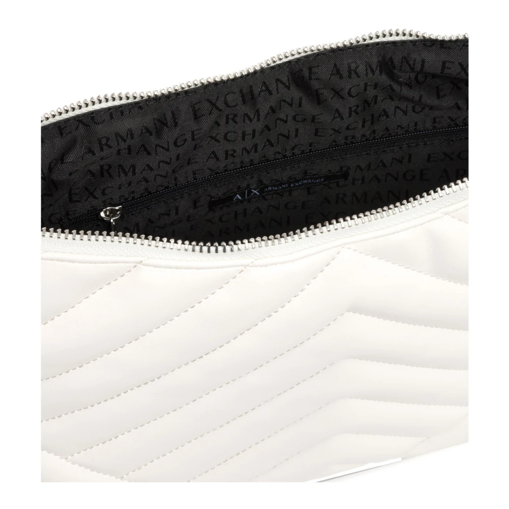 Armani Exchange Schoudertas met verstelbare band en rits White Dames