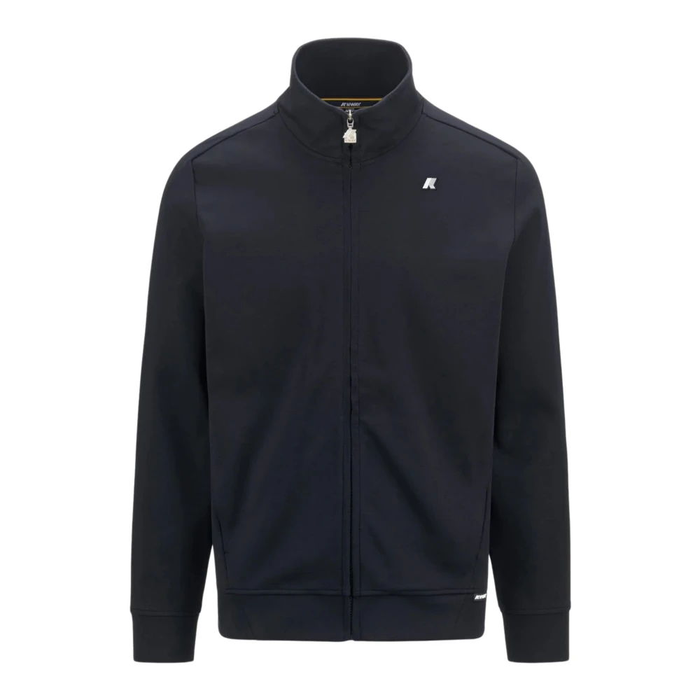 K-Way Men's Blue Zip-Throughs, Xl, Stylish Sweatshirt