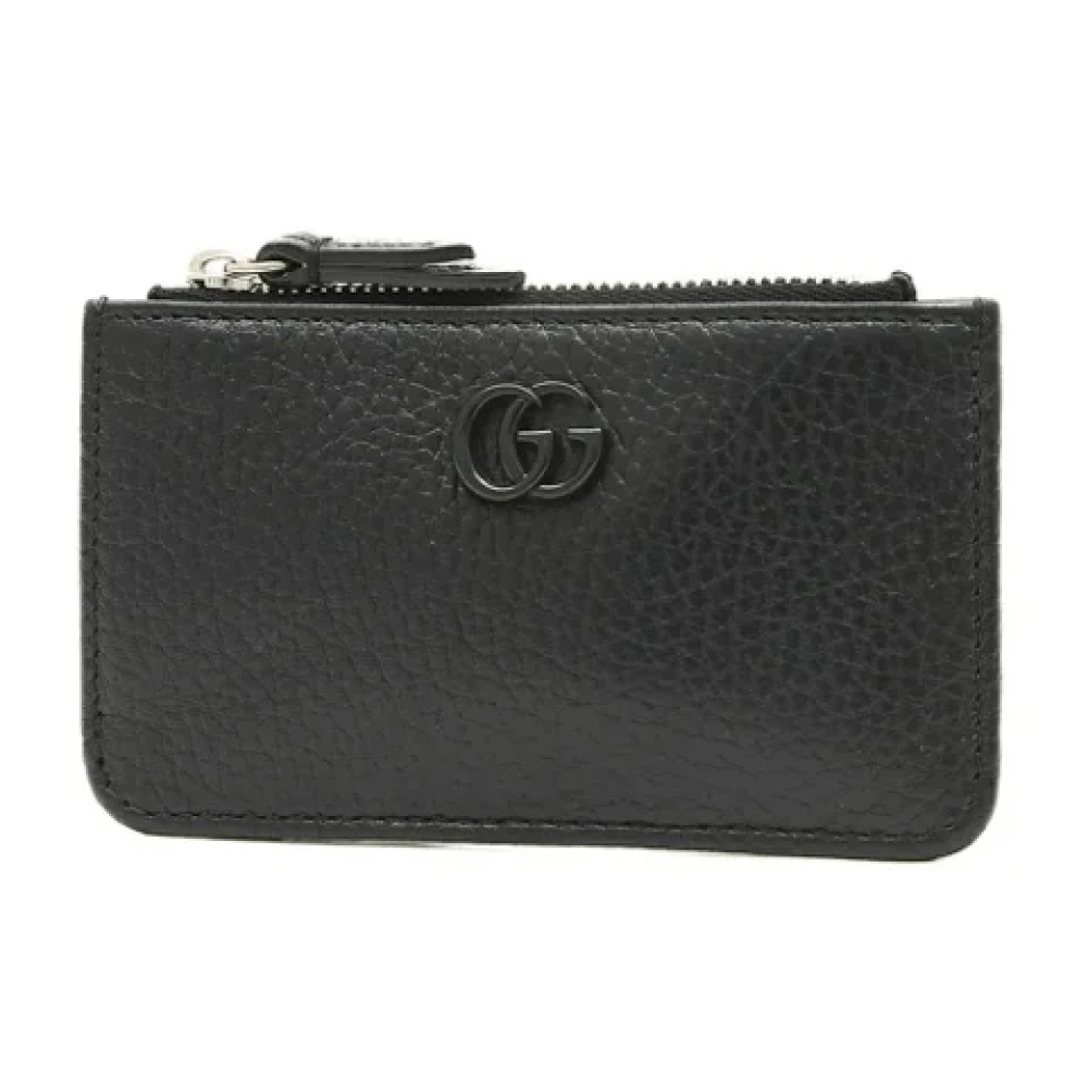 Gucci Vintage Pre-owned Leather wallets Black Dames