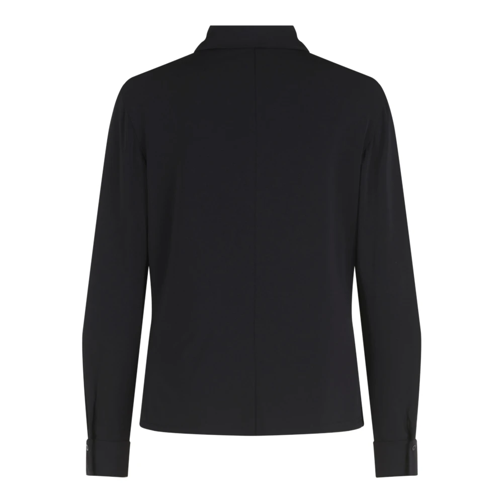 Betty Barclay Jersey Blouse met Kraag Black Dames
