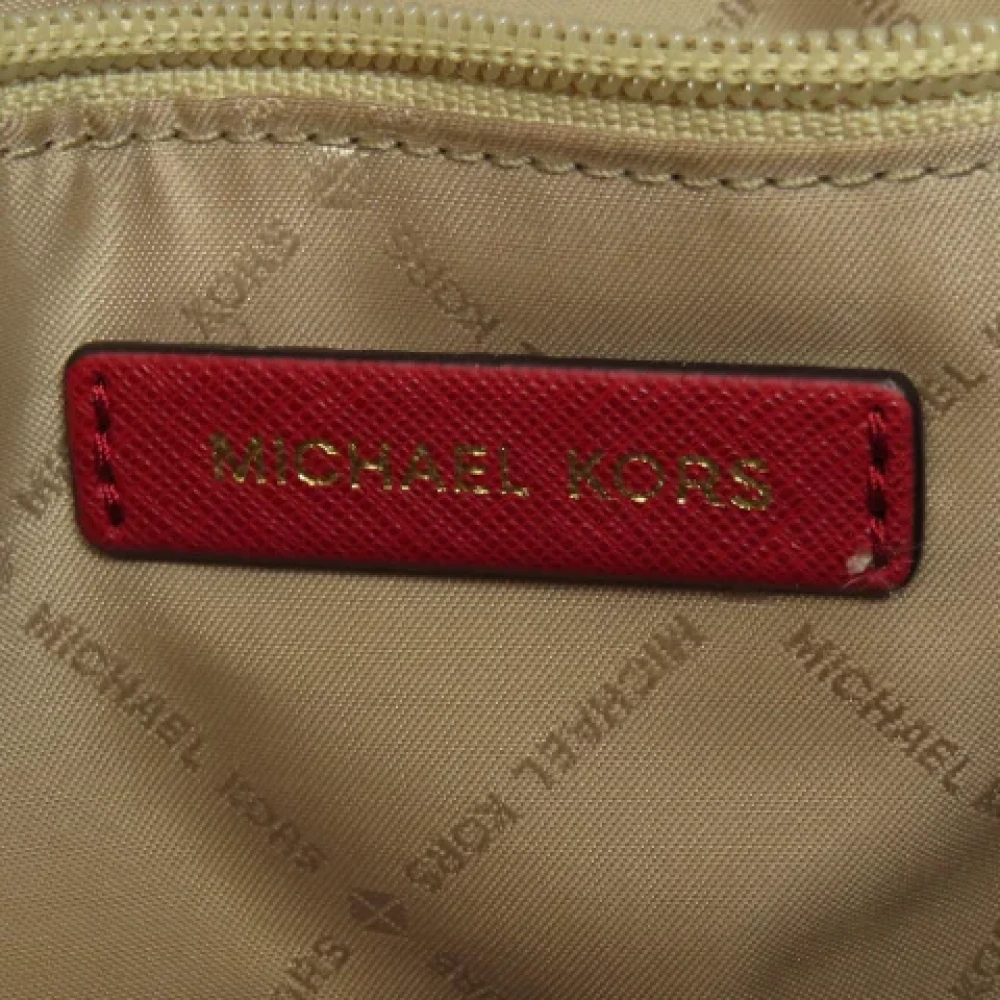 Michael Kors Pre-owned Leather shoulder-bags Red Dames