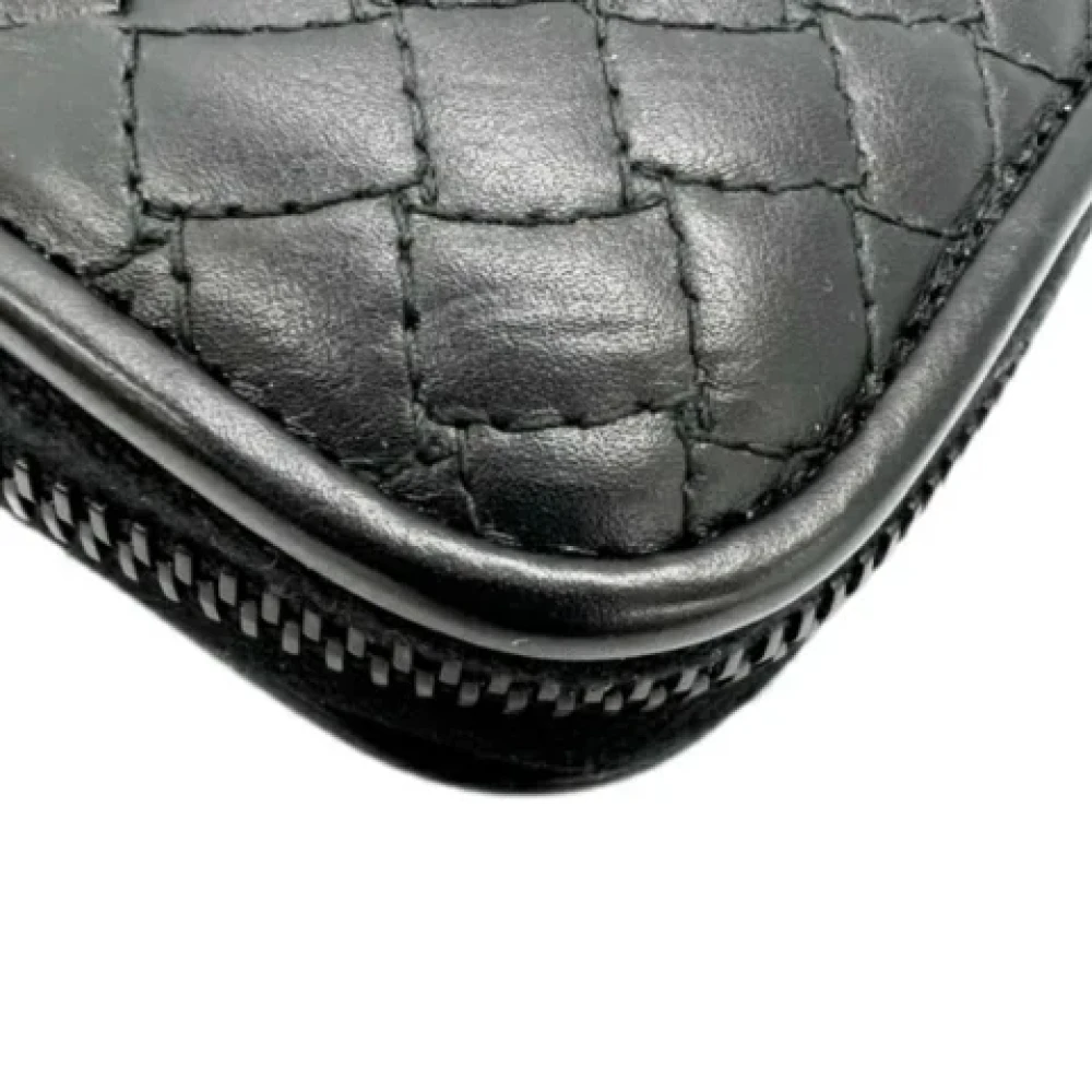 Bottega Veneta Vintage Pre-owned Leather wallets Black Dames