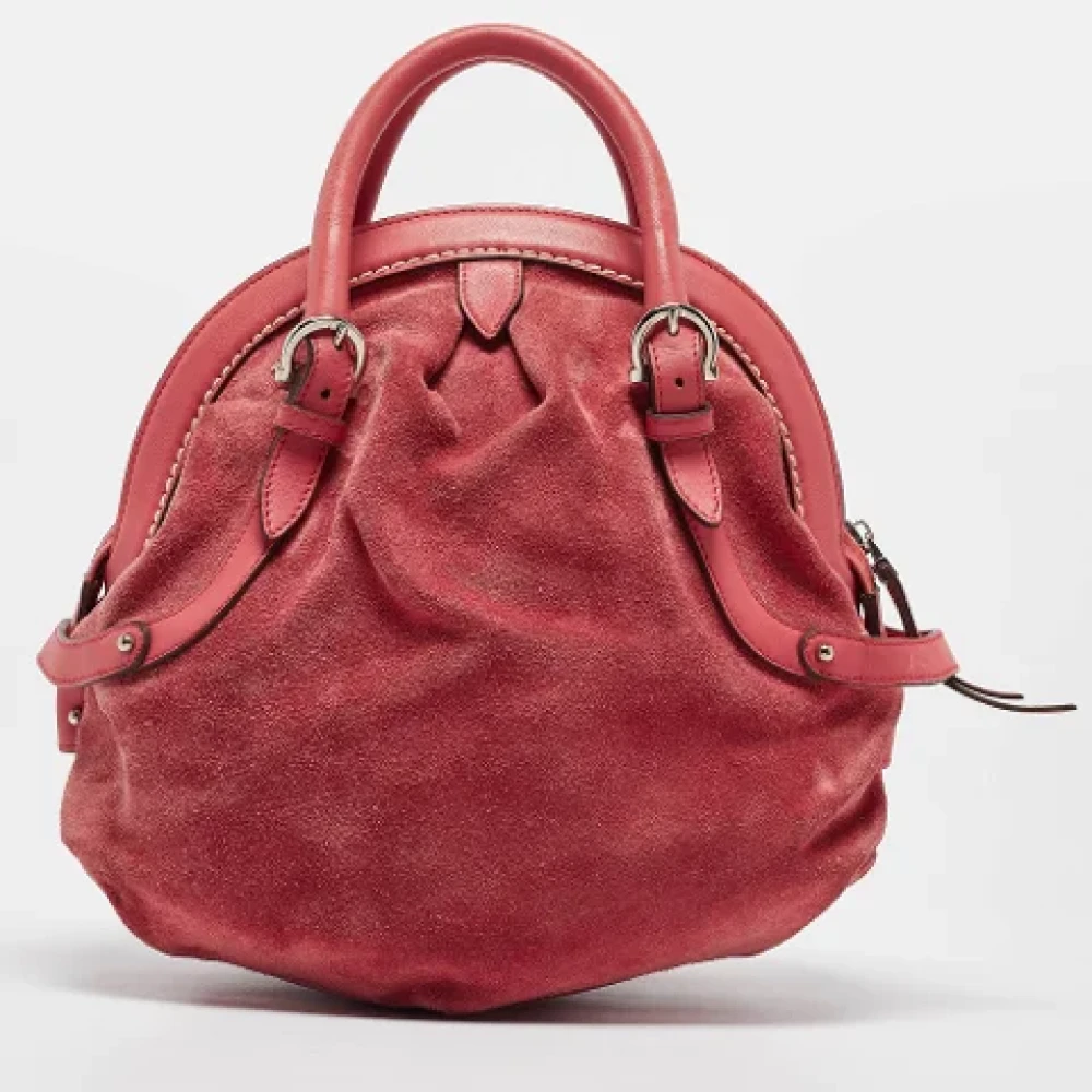 Salvatore Ferragamo Pre-owned Leather shoulder-bags Pink Dames
