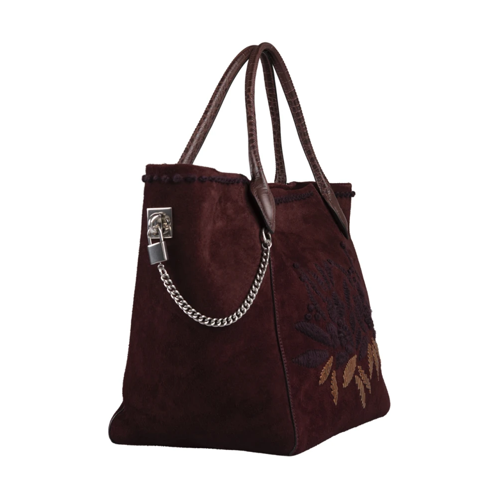 Ermanno Scervino Bruine Margot Tas met Krokodillenprint Brown Dames