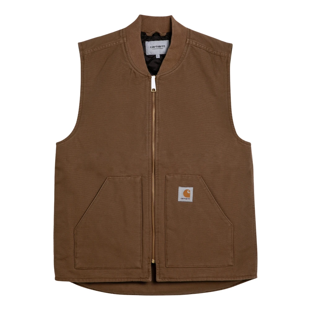 Carhartt WIP Stijlvolle Puffer Vest Jas Brown Heren