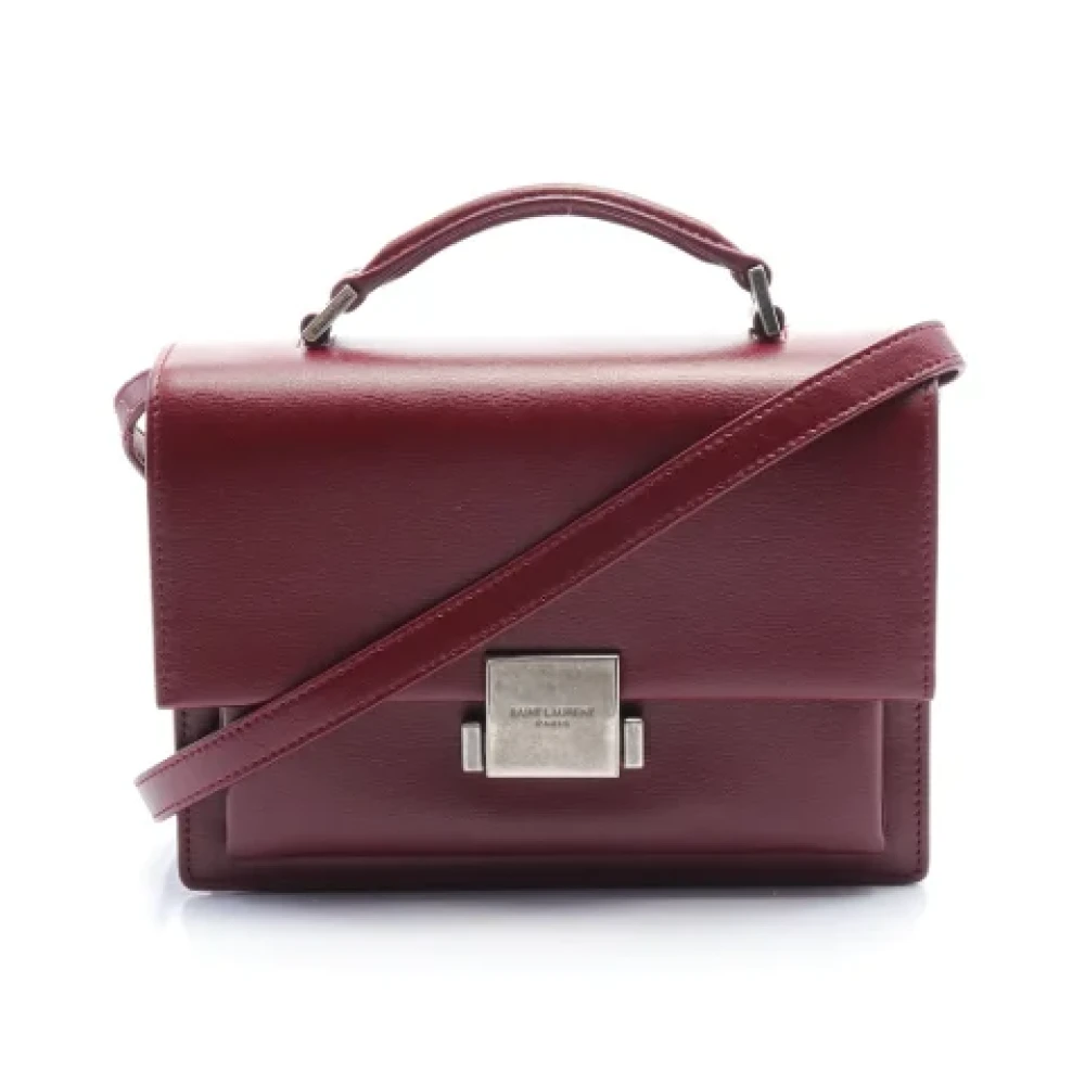 Yves Saint Laurent Vintage Pre-owned Leather shoulder-bags Red Dames