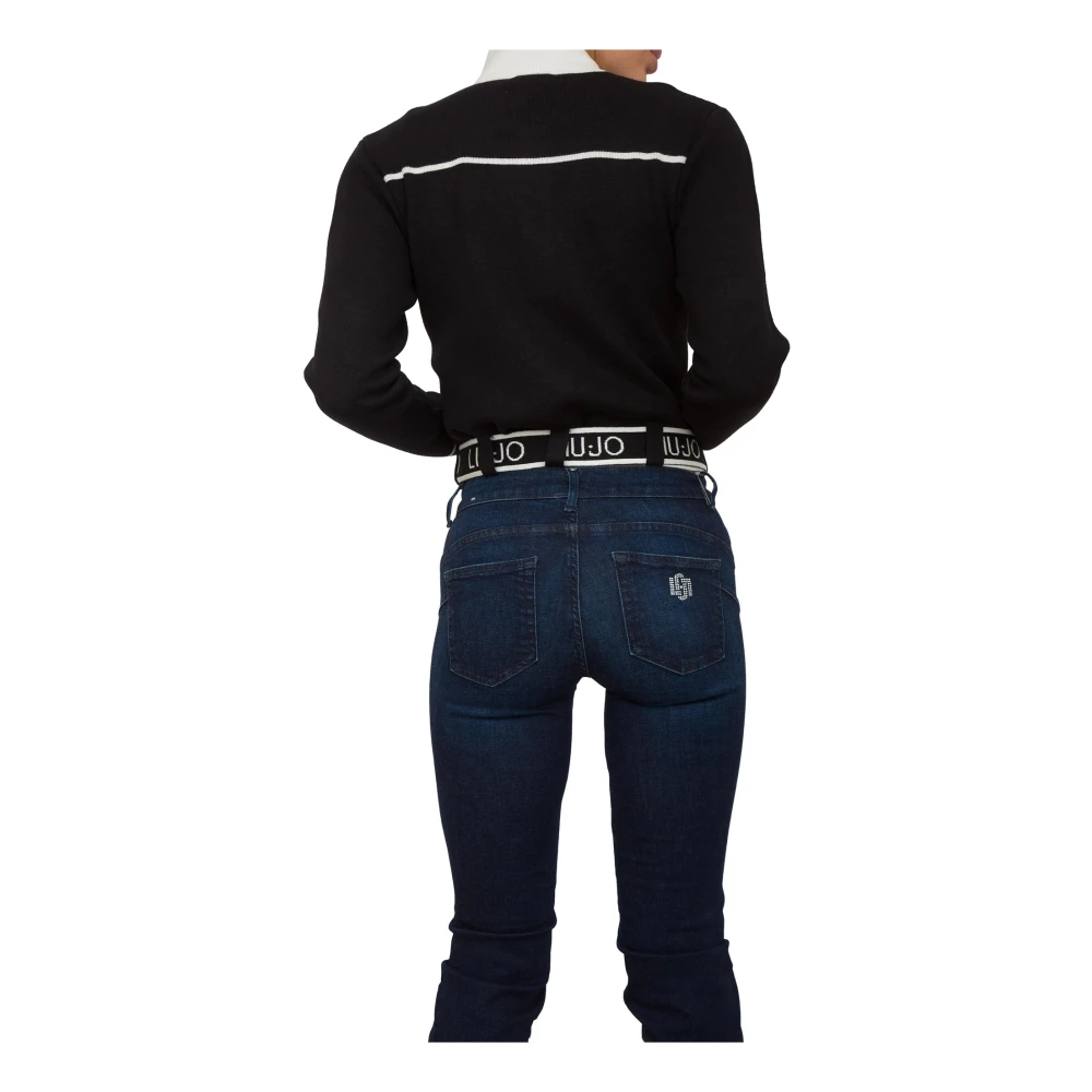 Liu Jo Zwarte Gebreide Trui Black Dames