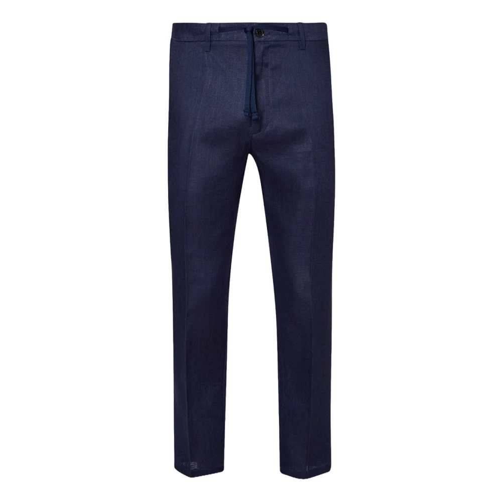 Liu Jo Navy Blauwe Chino Broek Blue Heren