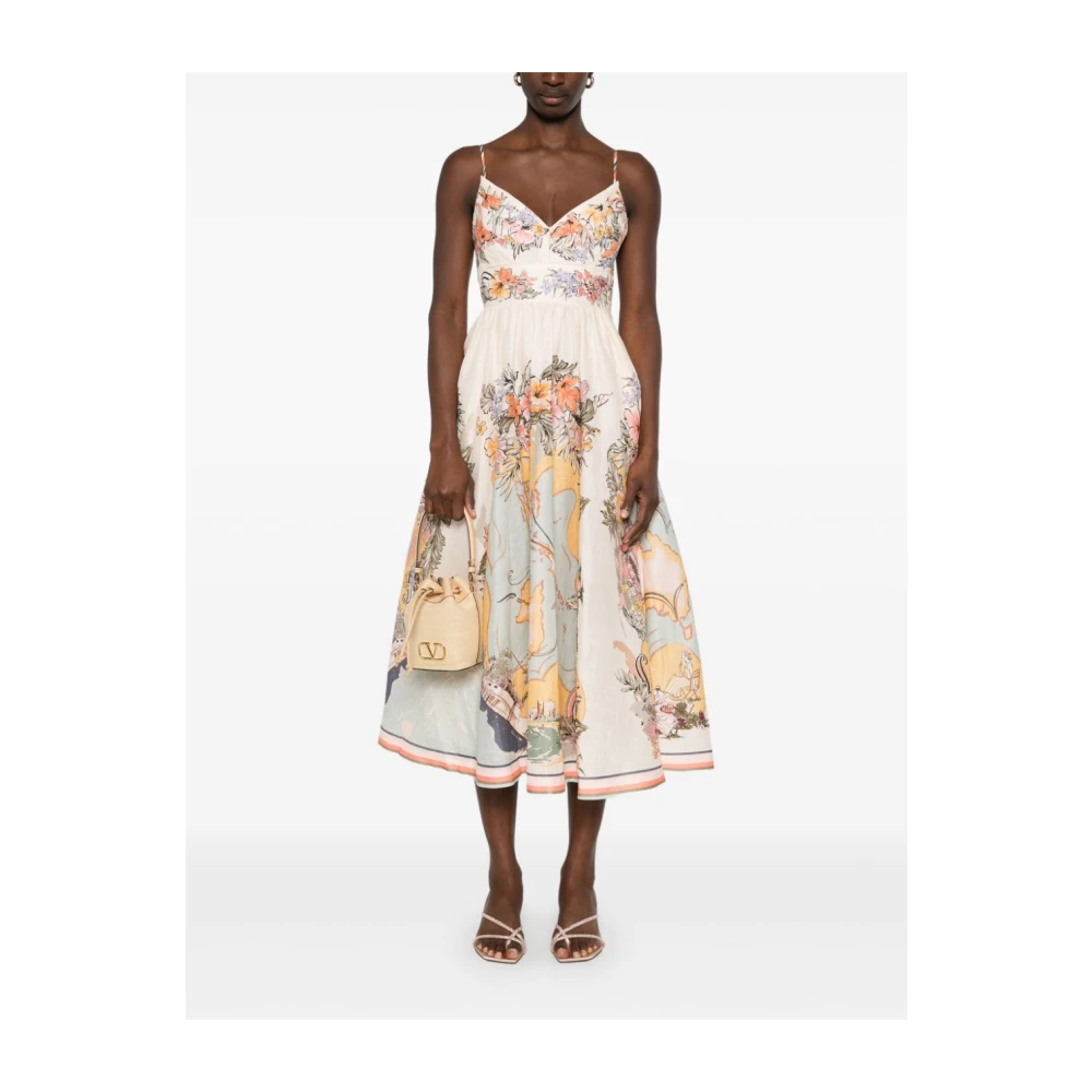 Zimmermann Multicolor Jurk voor Vrouwen Ss25 Multicolor Dames
