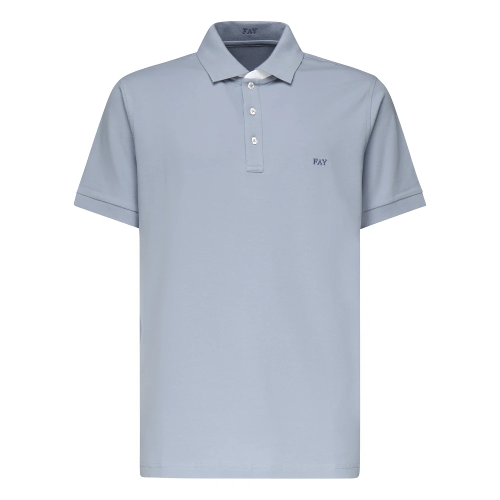 Fay - Tops > Polo Shirts - Blue - Fay - Modalova