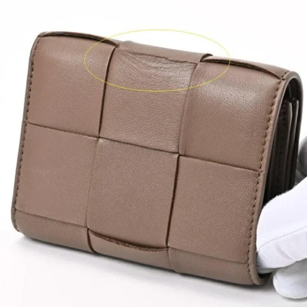 Bottega Veneta Vintage Pre-owned Leather wallets Brown Dames