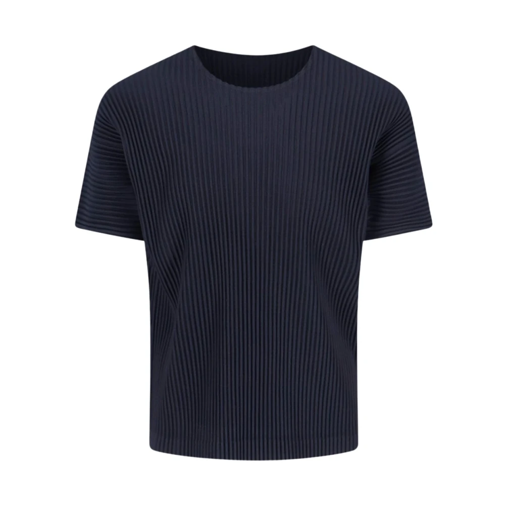 Issey Miyake Heren Mode T-shirt Blue Heren