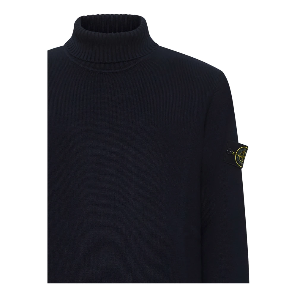 Stone Island Blauwe Sweaters voor Mannen Blue Heren