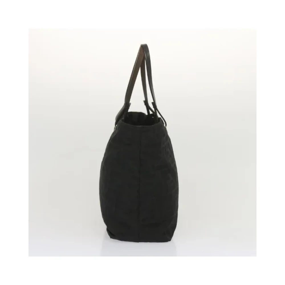 Fendi Vintage Pre-owned Canvas handbags Black Dames