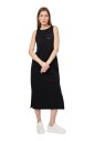 robe-longue-en-coton-noir-avec-logo
