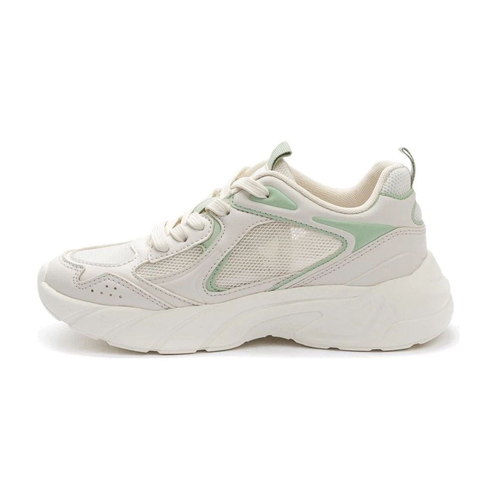 Keddo Gesloten Casual Sneakers Vrouwen Dames Schoenen Beige