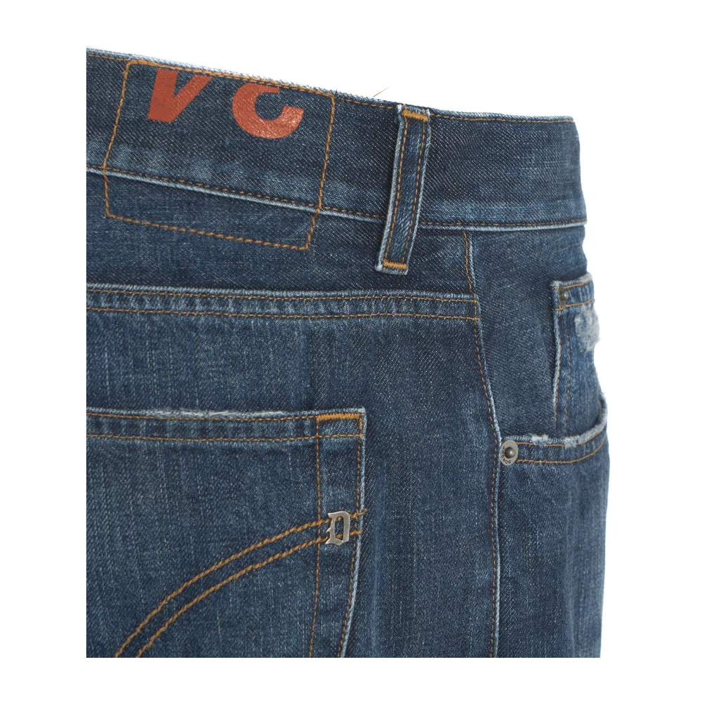 Dondup Slim Fit Destroyed Jeans Dian Blue Heren