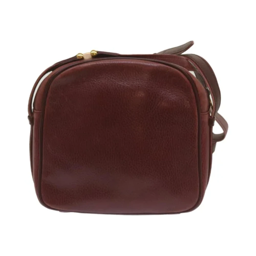 Cartier Vintage Pre-owned Leather shoulder-bags Red Dames