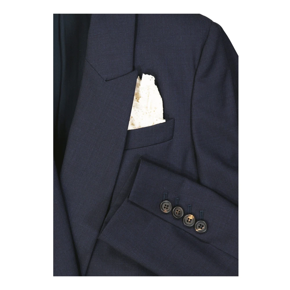 BRUNELLO CUCINELLI Jas van zuivere wol met drukknoop Blue Dames