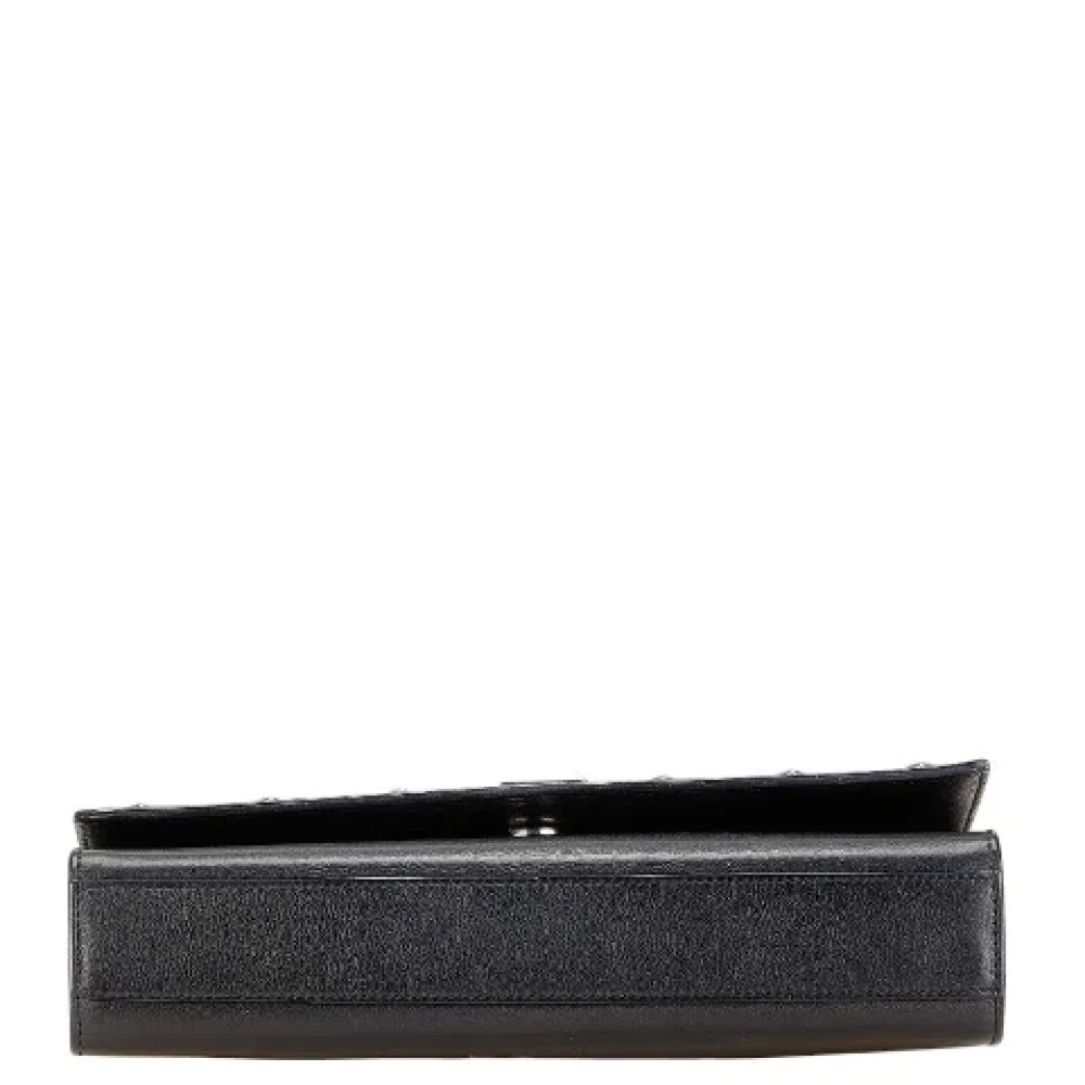Yves Saint Laurent Vintage Pre-owned Leather shoulder-bags Black Dames