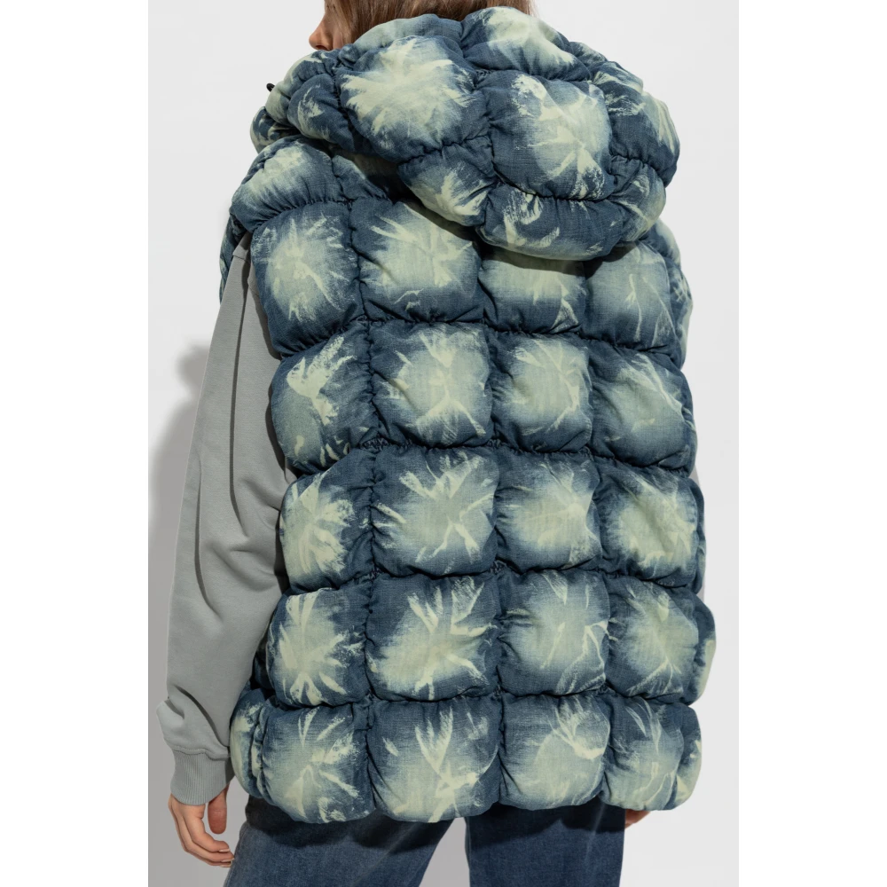 Diesel Gewatteerd vest 'W-Thys' Blue Heren