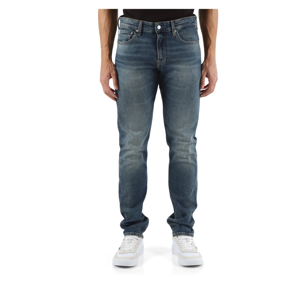 Calvin Klein Jeans Slim Fit Five-Pocket Jeans Blue Heren
