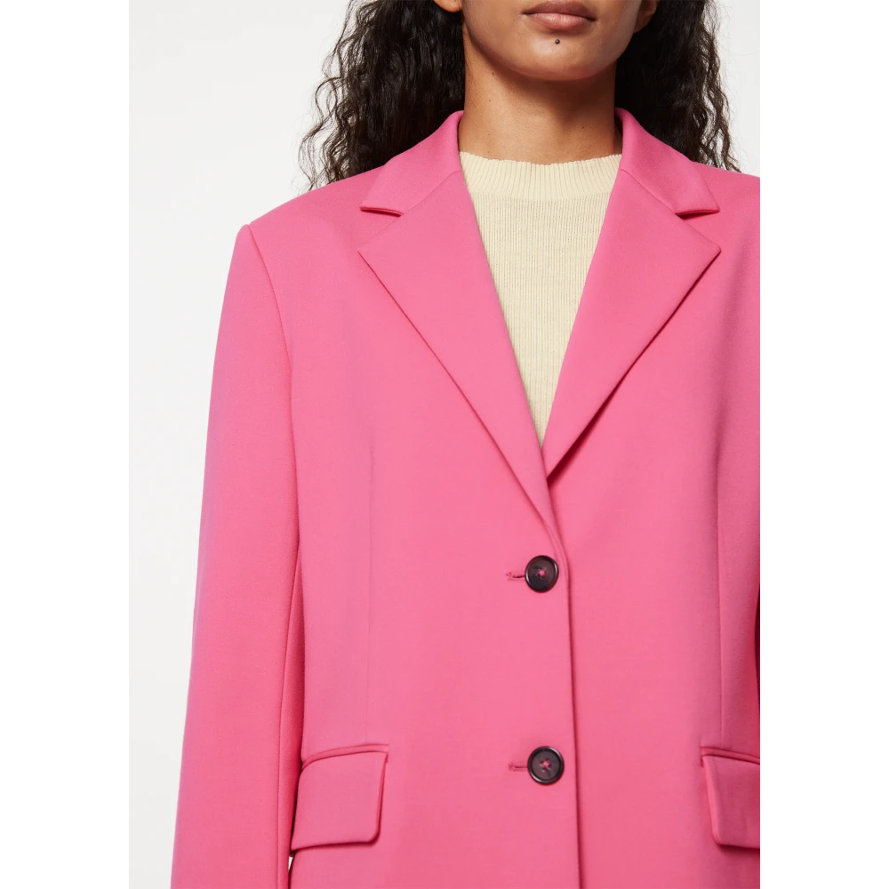 Marc O'Polo Jersey blazer recht Pink Dames