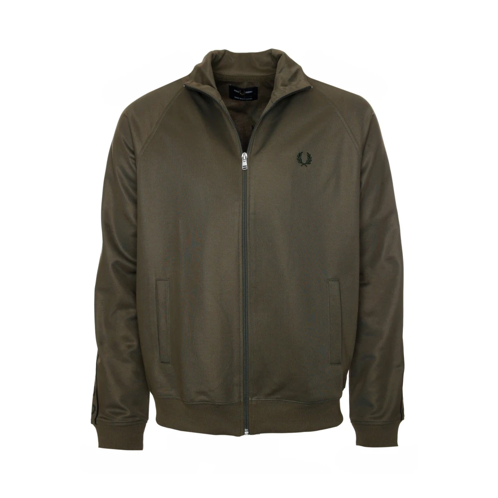 Fred Perry Raglanärm Track Jacket Green, Herr