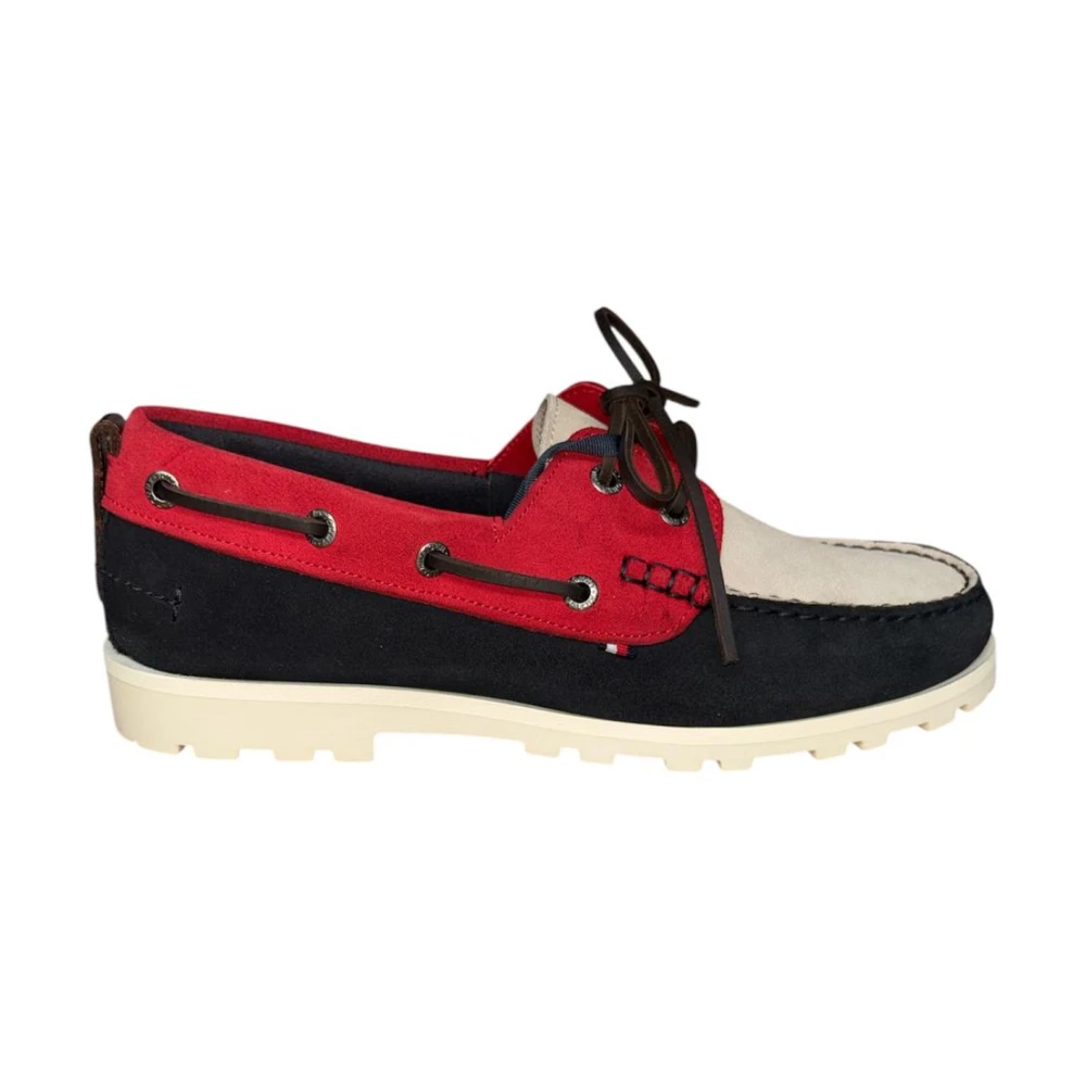 Tommy Hilfiger Men's Multicolor Boat Shoes, 6 Uk, Lugged Lightweight Suede Boat Shoe