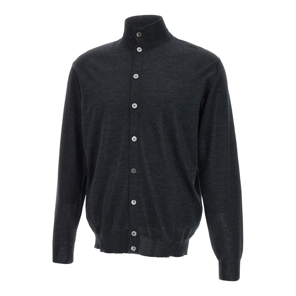 Filippo De Laurentiis Merino Wol Grijs Sweater Gray Heren