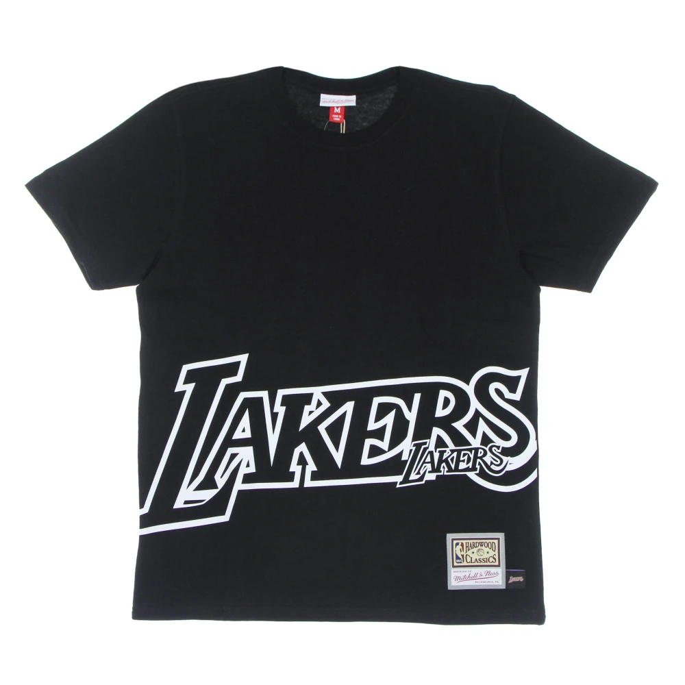Mitchell & Ness NBA Big Face Tee Lakers Zwart Black Heren