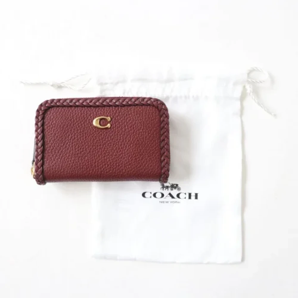 Coach Pre-owned Leather wallets Brown Dames
