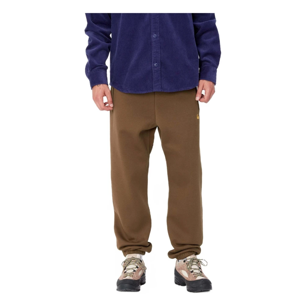 Carhartt WIP Chase Sweat Lange broek Brown Heren