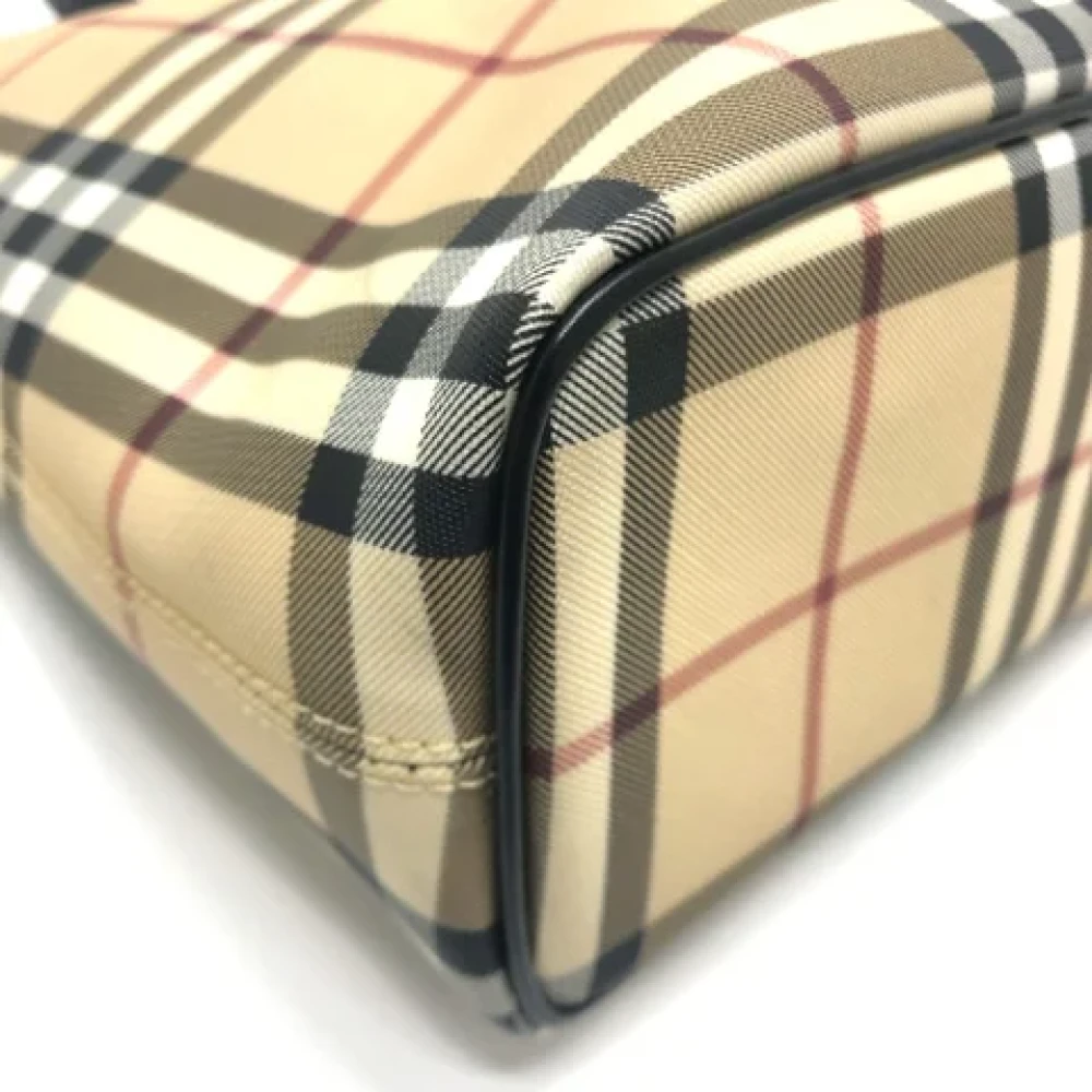 Burberry Vintage Pre-owned Fabric shoulder-bags Beige Dames