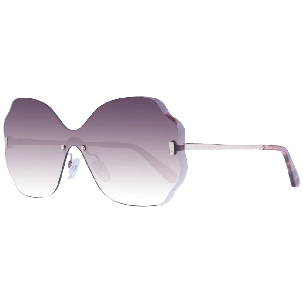 Ted Baker Women's Pink Sunglasses, One Size, Rose Gold Sunglasses Gradient Burgundy