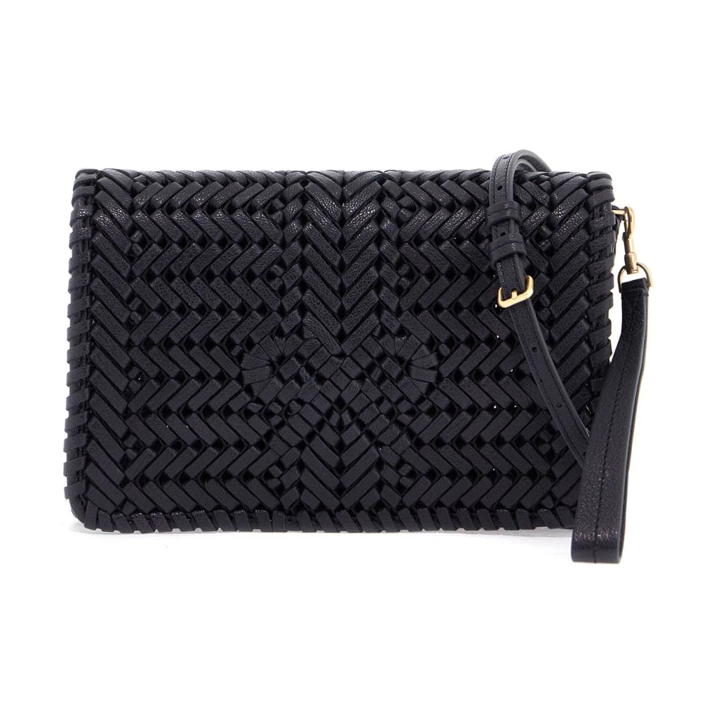 Anya Hindmarch Geweven leren crossbody tas met strik White Dames