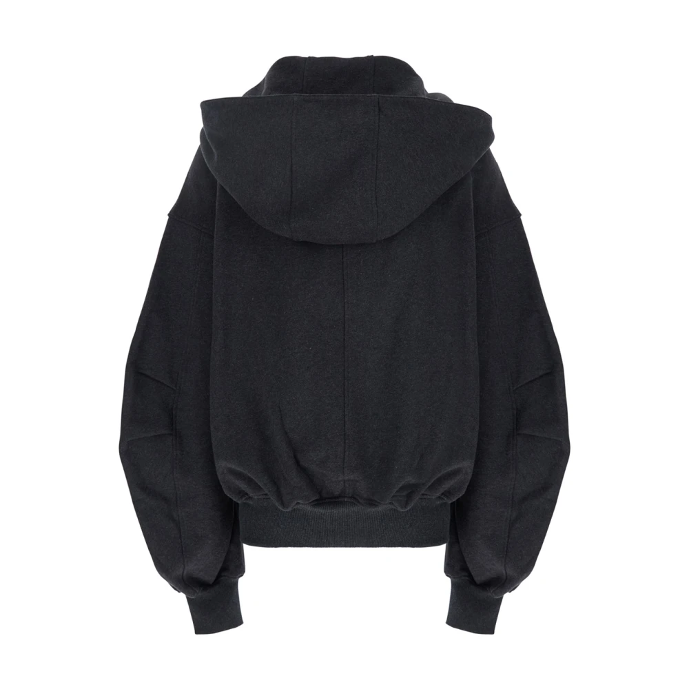 The Attico Grijze hoodie met logo letters Gray Dames