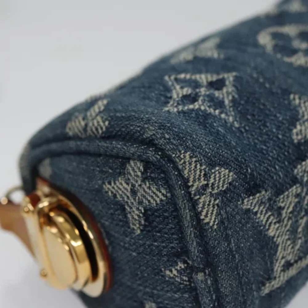 Louis Vuitton Vintage Pre-owned Denim louis-vuitton-bags Blue Dames