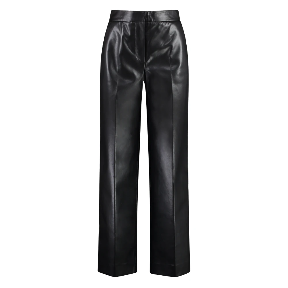 Calvin Klein Imitatieleren Broek met Zakken Black Dames