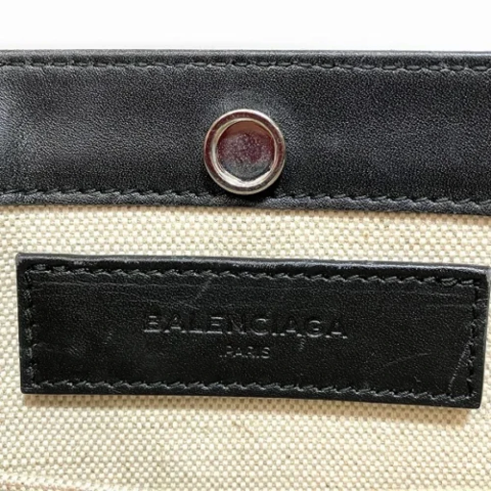 Balenciaga Vintage Pre-owned Canvas balenciaga-bags Beige Dames