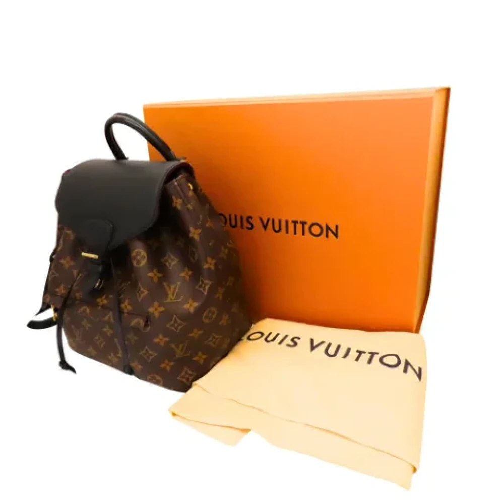 Louis Vuitton Vintage Pre-owned Canvas backpacks Brown Dames