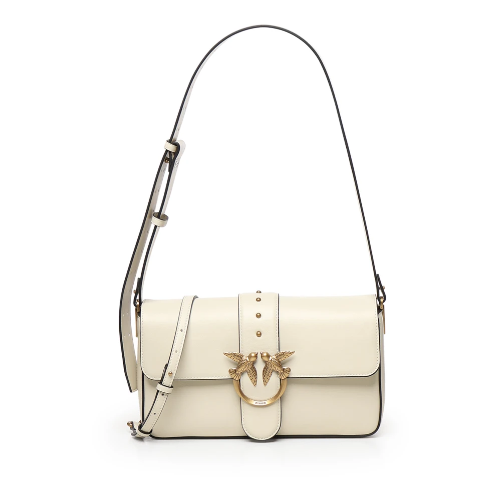 Pinko Women's White Classic Slouchy Love Bags
