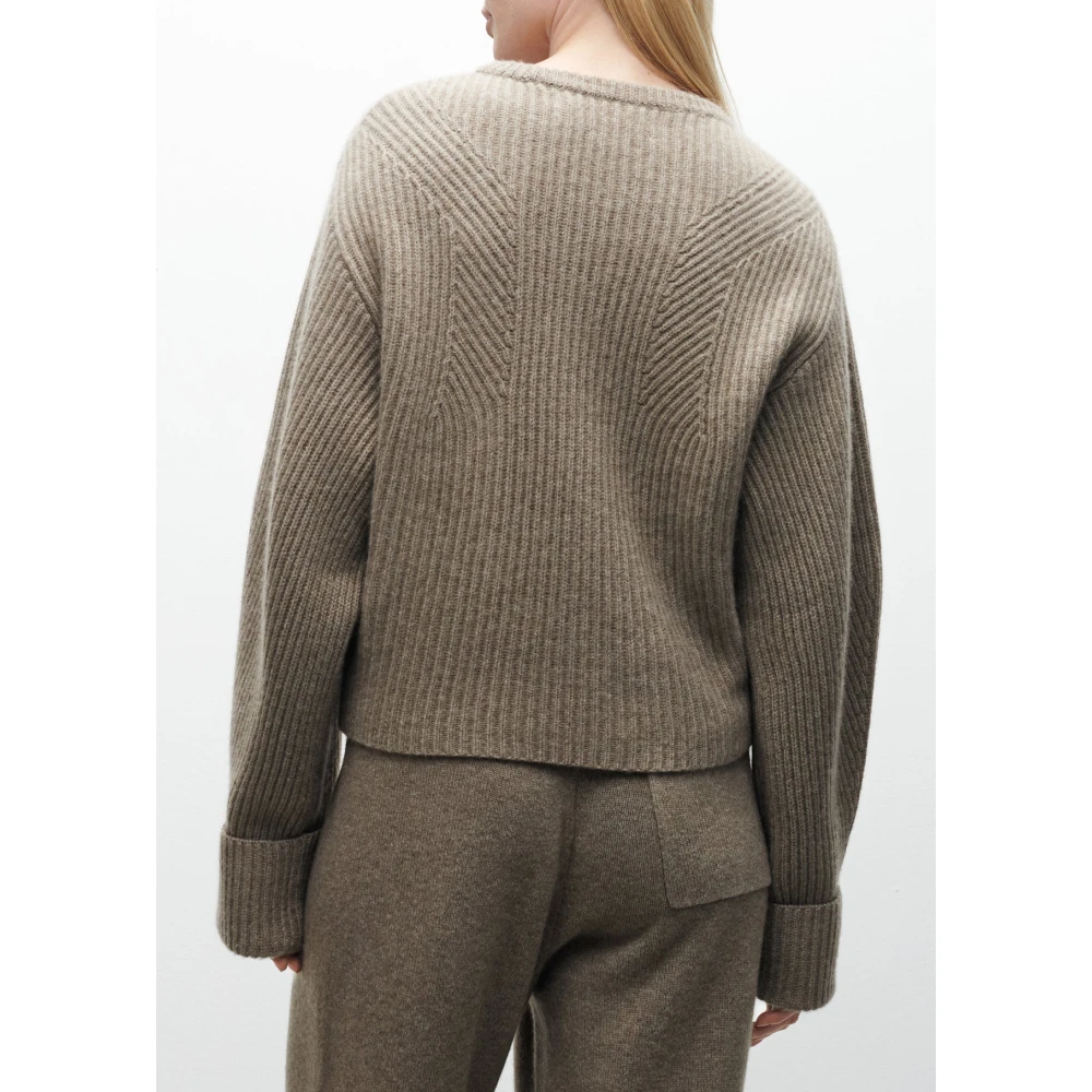 Arma Zachte Cashmere Trui Grijs Taupe Beige Dames