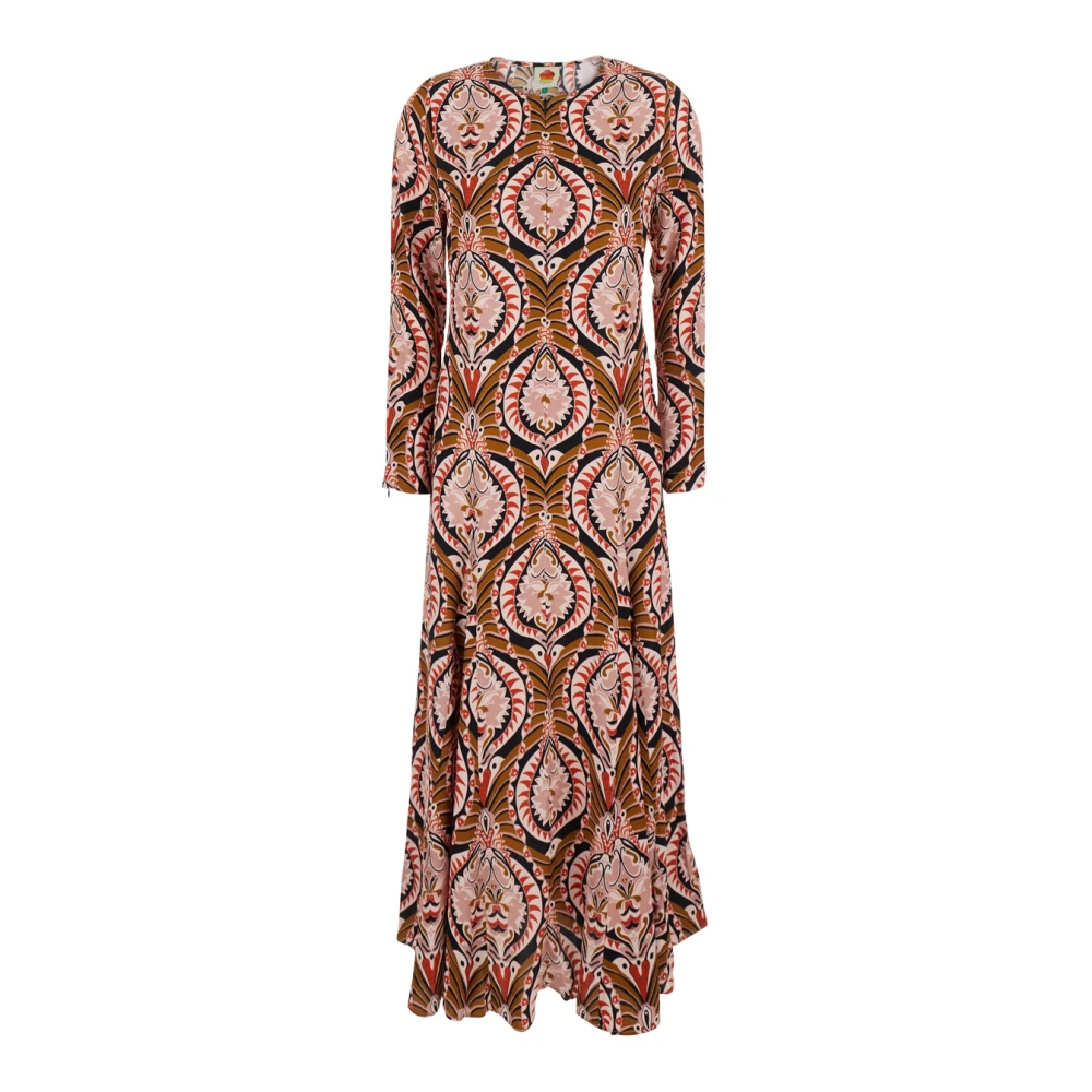 Farm Rio Bloemenprint Midi Jurk Multicolor Dames