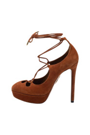 Pre-owned Camoscio heels