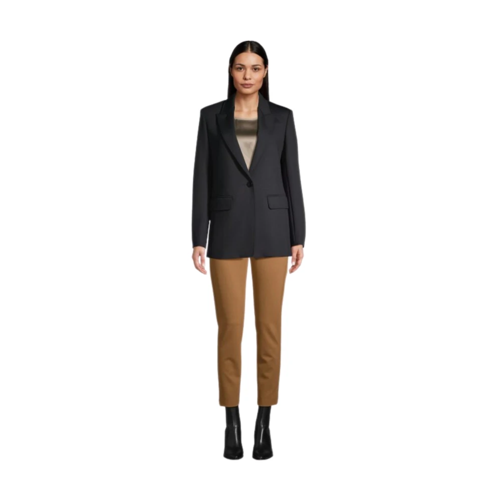 Max Mara Caprara Jas Black Dames