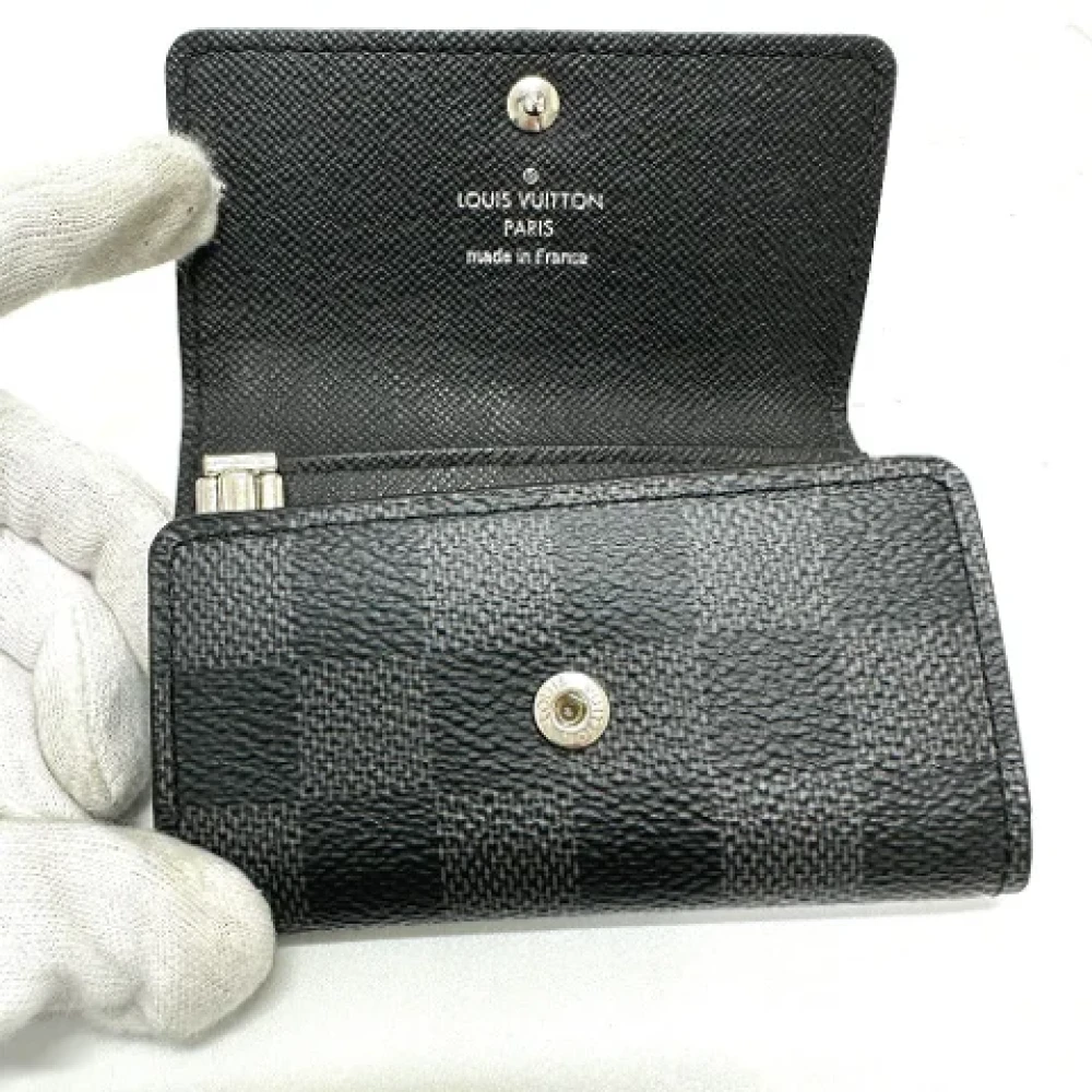 Louis Vuitton Vintage Pre-owned Canvas key-holders Black Dames